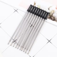 115mm 5 Pieces/Lot 1.0mm Metal Pen General Gel Pen Writing Smooth Refill Officel Stationery Gift Blue/Black Ink Pens