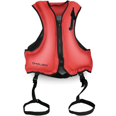 Buoyancy Vest Vest Inflatable Life Jacket Mouth Blowing Portable Adult Childrens Swimsuit Pure Color  Life Jackets