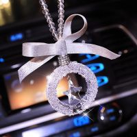 Car Pendant Transparent Crystal Decoration Suspension Ornaments Sun Catcher Star Hanging Trim Christmas Gifts