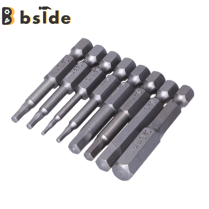 [Bside Tool Store] 8pcs 50mm 1/4 Inch Hex Shank Magnetic Hex Head ...