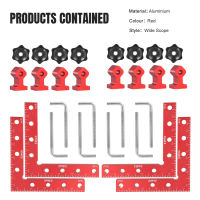 แคลมป์ยึดมุมวางตำแหน่งแคลมป์ยึดมุม90องศา140มม./5.5นิ้วคลิปยึด8คู่แคลมป์ยึดมุมตัวจับเข้ามุมมุมการวัดสำหรับเครื่องมือช่างไม้ตัวจับยึดมุมชนิด L สำหรับกล่องกรอบรูปตู้ชั้นวาง