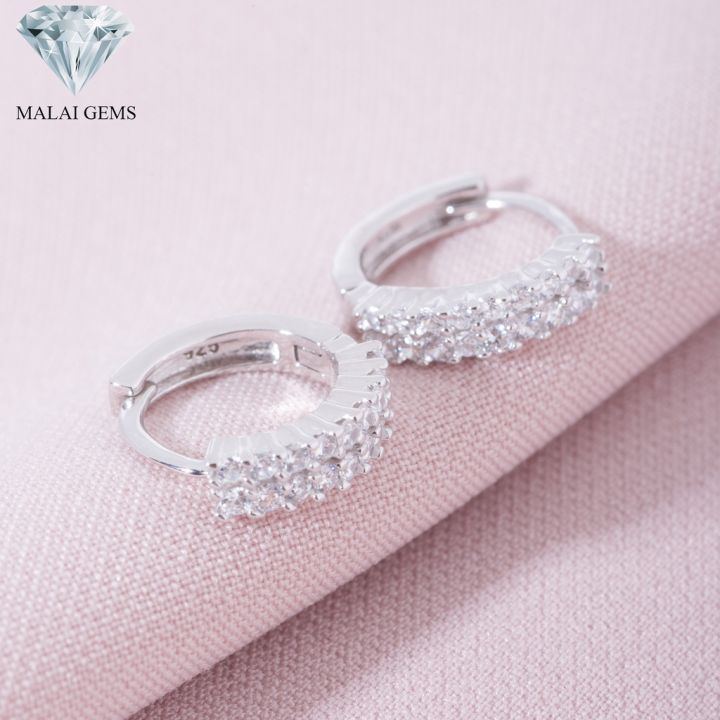 malai-gems-ต่างหูเพชร-เงินแท้-silver-925-เพชรสวิส-cz-เคลือบทองคำขาว-รุ่น-155-2e22838-แถมกล่อง-ต่างหูcz-ต่างหูเงินแท้