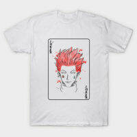 Hunter X Hunter The Clown Hisoka Joker Card White T Shirt for Manga Anime Fan Hot Selling Cotton T Shirts Top Tees XS-6XL