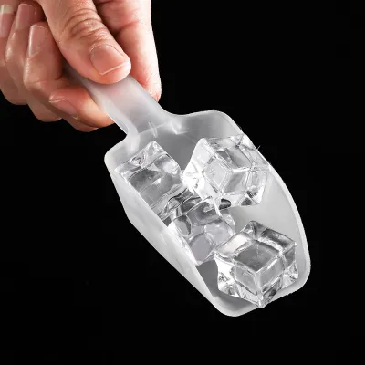 1Pcs Plastic Ice Scoops Mini Transparant Ice Shovel Party Bar Buffet Kitchen Gadget For Candy Dessert Grain Dry Goods Shovel
