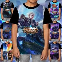 COD DSFGREYRTYRT MOBILE LEGENDS Kids T-Shirt Game Party Kids Shirt Pullover Short Sleeve TShirt Boys Fashion Top MOBILE LEGENDS 3D Graphic Print 3-13 Years Old T Shirt