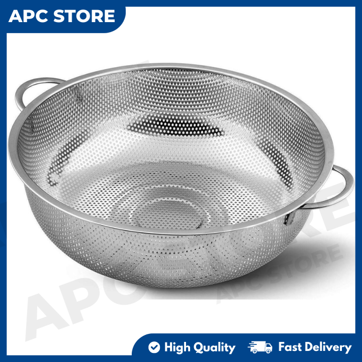 Stainless Steel Strainer Mesh MicroPerforated Colander for Vegetables