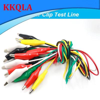 QKKQLA 10pcs Alligator Clip Electric DIY Small Power Cord Sheath Electric Clamp Double Head Jumper Wire Test Leads