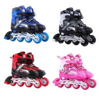 Professional Kids Inline Skates Children Adjustable Skates Roller Skates With Light Up Wheels Boys And Girls Skates