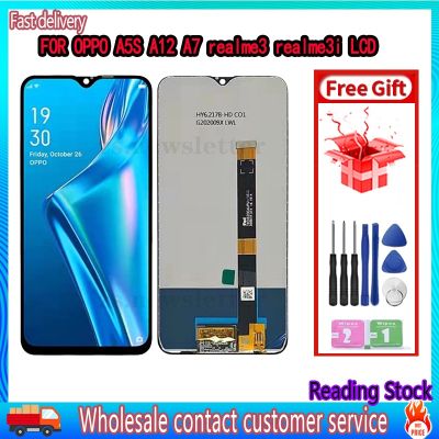 ของแท้ หน้าจอสัมผัส LCD สําหรับ OPPO A12 A7 A5S REALME3 REALME3I