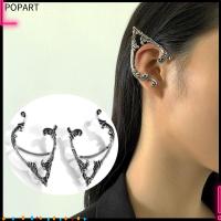 POPART Jewelry Women Halloween Goth ต่างหู Ear Cuff No Piercing Elf Ear Clip Punk Fairy