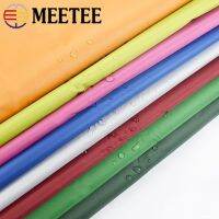 Meetee 1/2/4เมตร X 140ซม. 210T ทาสีเงินกันน้ำผ้าโพลีเอสเตอร์ผ้ากันฝุ่นสำหรับการเย็บเต็นท์ DIY ร่ม