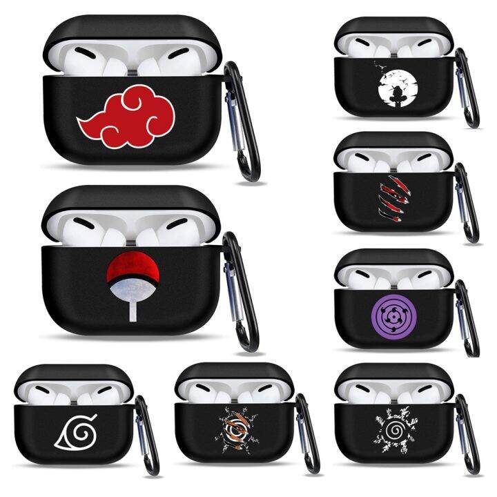 Anime Naruto Soft Earphone Case For Apple Airpods 1 2 3 Pro Cartoons Akatsuki Itachi Bluetooth 9260