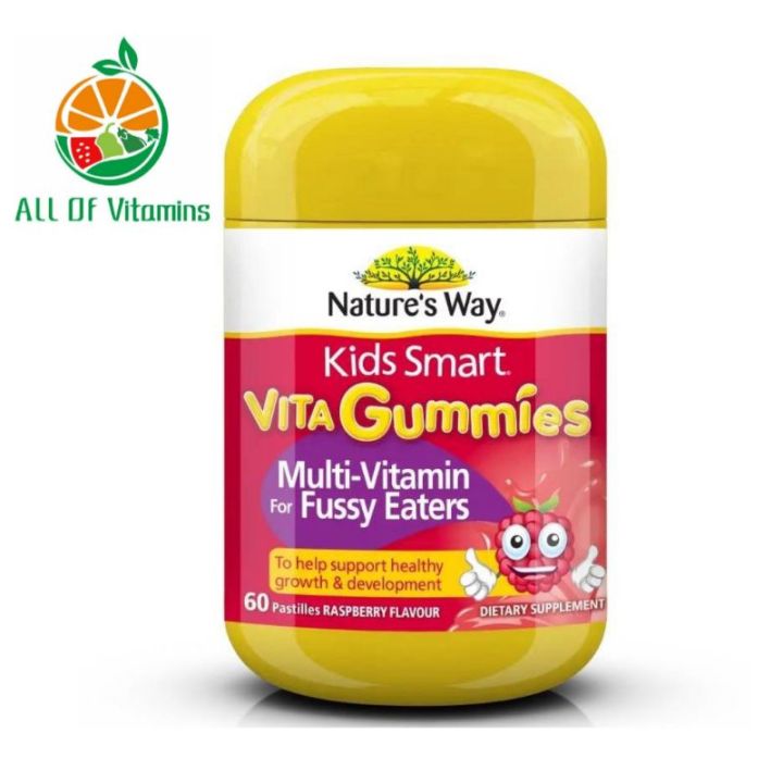 nature-s-way-kids-smart-vita-gummies-วิตามินเด็กแบบเยลลี่-60-เม็ด-พร้อมส่ง-วิตามินสำหรับเด็ก-อาหารเสริมเด็ก-บำรุงสมอง-อาหารเสริม-อาหารสำหรับเด็ก