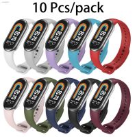 ✟ 10 Pcs/Pack Strap for mi Band 8 Silicone Bracelet for XiaoMi Band Xiomi Xiami Wrist Strap Man Women