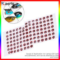 Kaerle สติกเกอร์ฟิชอายเหนียวสามมิติรูปตาเหยื่อล่อปลาน้ำหนักเบาทนทานเหยื่อตกปลาสำหรับทำ5มม.