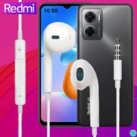 หูฟัง สมอลทอล์ค Redmi Aux 3.5 เรดมี่ 10 5G สวมใส่สบายหู เบสนุ่ม เสียงดี รีโมทเล่น-หยุดเพลง-เพิ่ม-ลดระดับเสียง