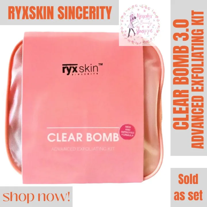 Ryx Clear bomb Advanced Exfoliating Kit 3.0 NEW PACKAGING Lazada PH