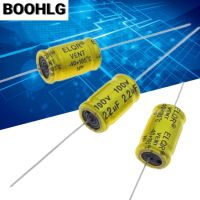 2pcs Audio frequency electrolytic capacitor axial horizontal NP 100V 1UF 1.5UF 2.2UF 3.3UF 4.7UF 5.6UF 6.8UF 8.2UF 10UF 15UF