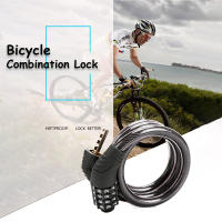 【Boutique &amp; Stock】Bike Lock 4 Digit Code Changeable Password Combination Bicycle Security Lock 1000 Mm X 12 Mm Steel Cable Spiral