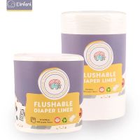 【CC】 Elinfant 1 roll disposable bamboo flushable baby diaper nappy liner Biodegradable free shipping SMT007