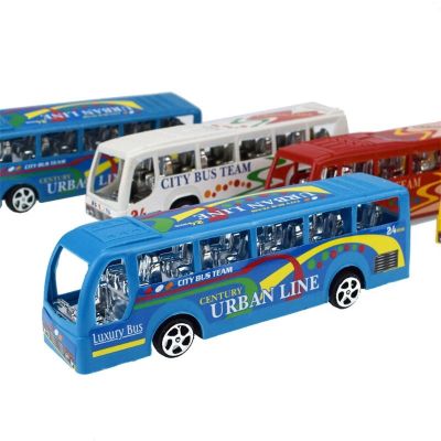 5.5 City Bus Inertial Cars Kids Toys Car Model Vehicles Baby Toy Layout Landscape Gift Gifts technique toys
