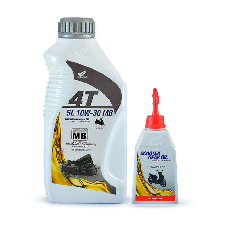 Honda Engine Oil, SL 10W30MB (0.8L) Automatic + Honda Gear Oil 120ml