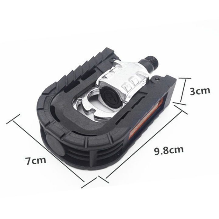 1คู่เหยียบจักรยานถนนเหยียบจักรยานพับอลูมิเนียมอัลลอยด์เหยียบจักรยานเหยียบถนนแพลตฟอร์มแบน