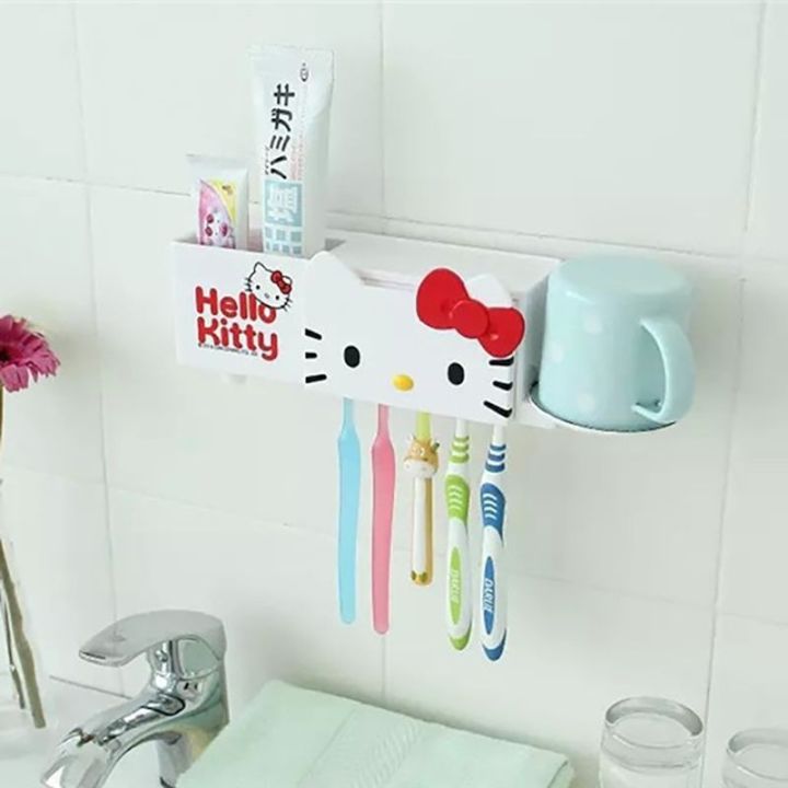 กล่องเก็บแปรงสีฟันลายการ์ตูน-hello-kitty