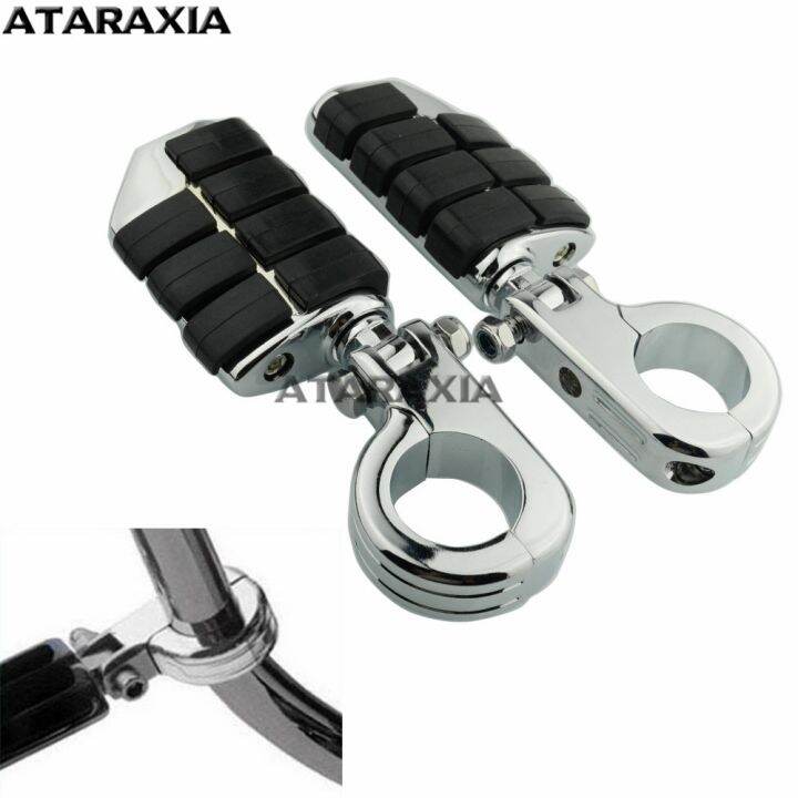 Motorcycle Highway Pegs Clamp Engine Guards Crash Bar Foot Pegs