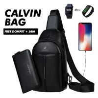 Aiu-Dearyoustore - Calvin Bag free Clock + Wallet