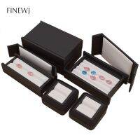 Jewelry Gems Carry Travel Display Box Show Gemstone Organizer Holder Loose Diamond Presenting Stand Tray Gem Stone Storage Case