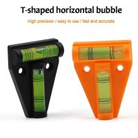 1pc Horizontal Plastic Mini T Type Spirit Level T-type Scope Triangle Level Measuring Kit Bullseyes Level Bubble Inclinometer