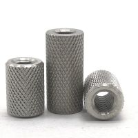 2pcs Knurled round coupling nut M3 M4 M5 M6 M8 M10 stainless steel Long extend knurled hand tighten nut