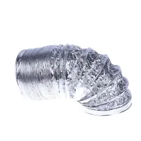 3.1Inch Flex Air Aluminum Foil Ducting Dryer Vent Hose For Ventilation 1.5M Ventilation Air Tube For Kitchen Bathroom Exhaust Fans