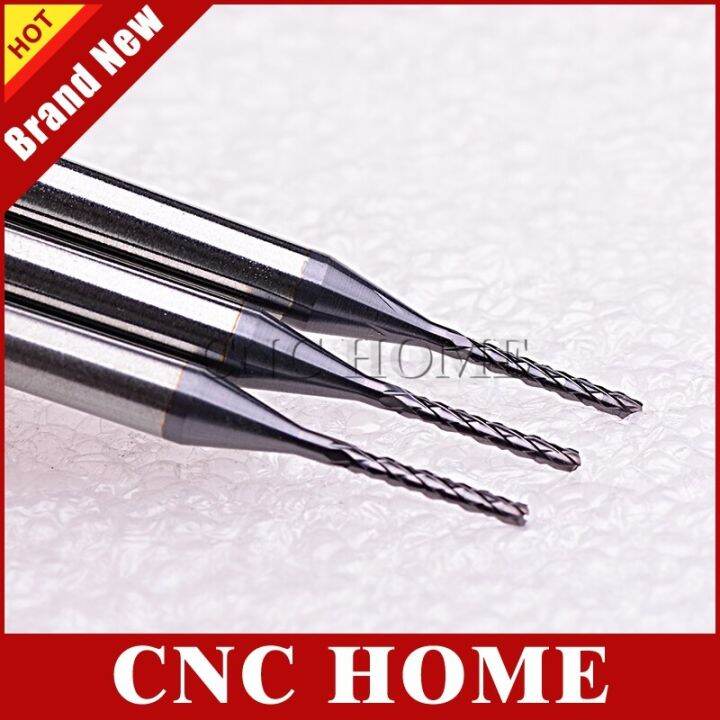 10pcs-1mm-นําเข้าคาร์ไบด์-pcb-cnc-end-mill-hard-nano-coating-cnc-router-bits-corn-rotary-burrs-milling-cutter-สําหรับ-cut-drill