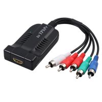 【✎】 C&amp;T e-Mart Converter HDMI เข้ากันได้กับ RGB Component 5 RCA YPbPr Video + R/l 1080P Audio