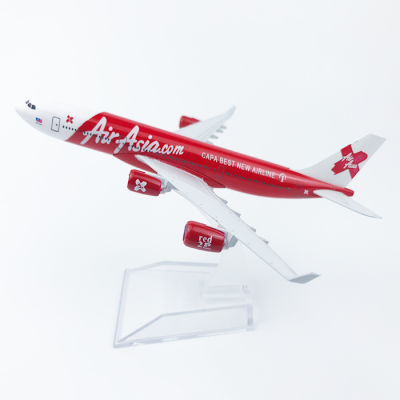 Yalinda NEW Air Asia X A340  16cm model airplane kits child Birthday gift toys plane models