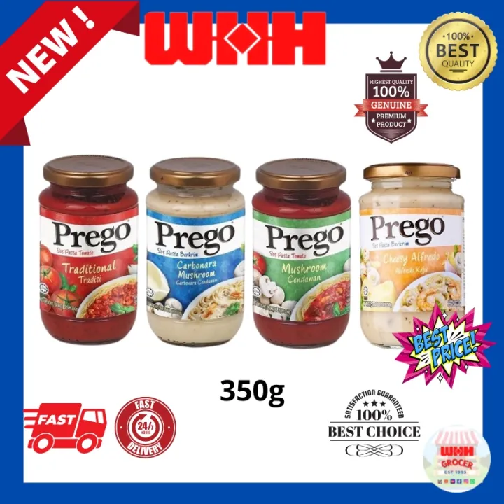 PREGO Halal Pasta Sauce (Spaghetti Sos Bottle Jar) Traditional ...