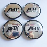 NEW 4pcs 63mm ABT Badge Emblem Car Wheel Center Hub Rim Caps Cover Styling