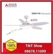 Quạt trần đèn cao cấp QT04-T-01 Asia trắng sang trọng