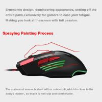 Macro Programming 8D USB Wired 6800 DPI Mouse RGB LED Back Light 8 Keys Pubg Gaming Mouse Gamer  Mouse For PC Laptop Computer