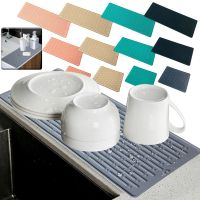 【CW】 Big Silicone Dish Drying Resistant Draining Tableware Dishwasher Durable Cushion Dinnerware Table Placemat