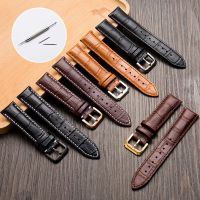 12mm 13mm 14mm 15mm 16mm 17mm 18mm 19mm 20mm 21mm 22mm 23mm 24mm Genuine Leather Watch Band Universal Calfskin Wrist Straps