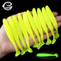 QXO 50 Pcs/Lot Swimbait Soft Lure Silicone Bait Shad Wobbler Sea Worm Streamer 7/10/13cm Silicone Lure Spinnerbait Accessories