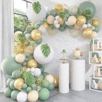 Jungle Safari Balloon Garland Safari Theme Balloon Garland - Macaron Green Balloon - Aliexpress