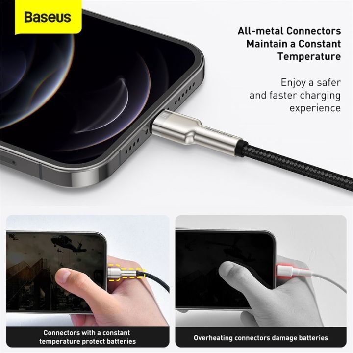 baseus-สายเคเบิล-ชาร์จเร็ว-usb-to-2-4a-สำหรับ-iphone-12-pro-max