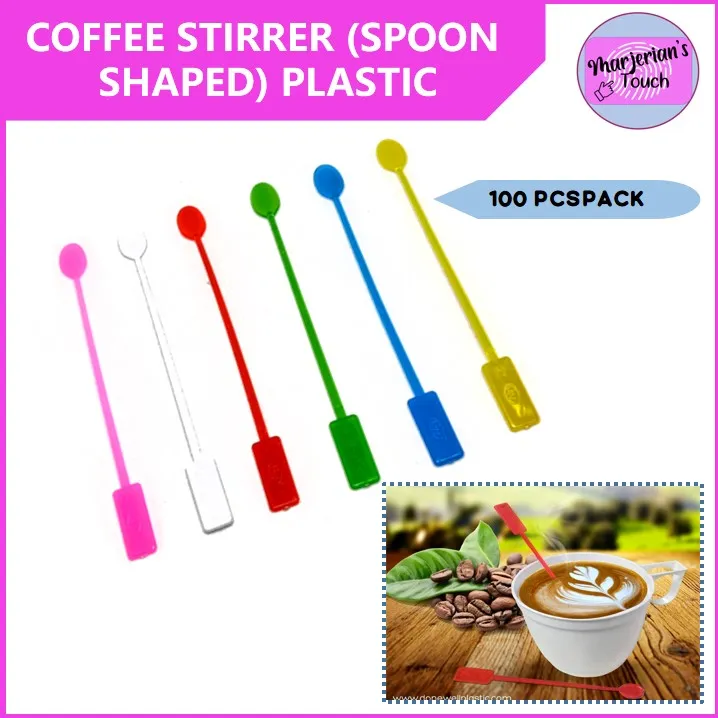 COFFEE STIRRER SPOON / PLASTIC / 100 PCS/PACK Lazada PH