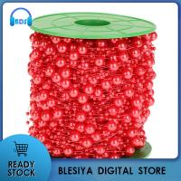 Blesiya 60M Faux Pearls Beads String Garland ตกแต่งงานแต่งงาน8Mm + 3Mm