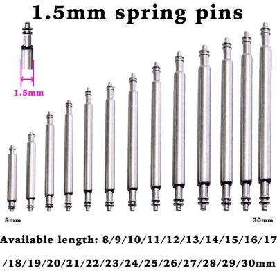 ✼ D1.5 สายนาฬิกา Spring Pins เครื่องมือซ่อมสำหรับสายนาฬิกา Release Spring Bars 8 ถึง 16 17 18 19 20 21 22 23 24 25 26 27 28 29 30 มม.