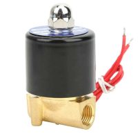 ◙✓ Electric Solenoid Valve G1/4in Brass Valve Water Pressure Mechanical Normal Closed Direct Acting 2W-025-08